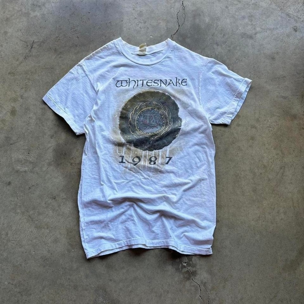 vintage 1987 Whitesnake tour tee